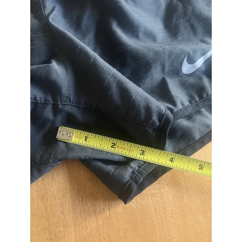Nike Women's Dri Fit Athletic Running Shorts Sz S Drawstring Black Lined Run Gym
